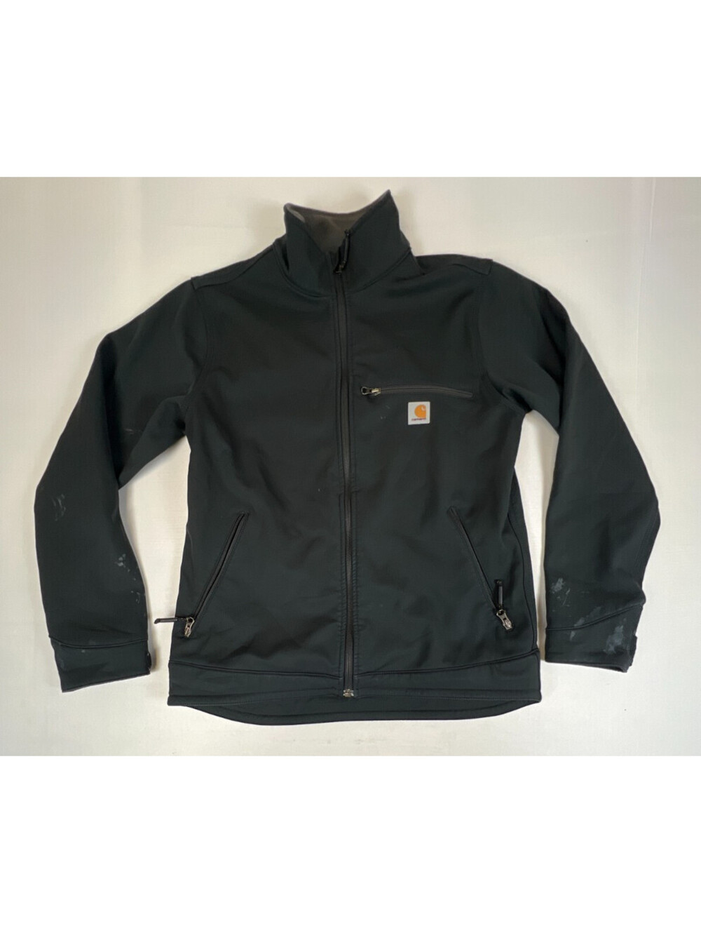 Carhartt Men's 101299 M Black Soft Shell Fleece Lined Rain Defender Jacket Coat